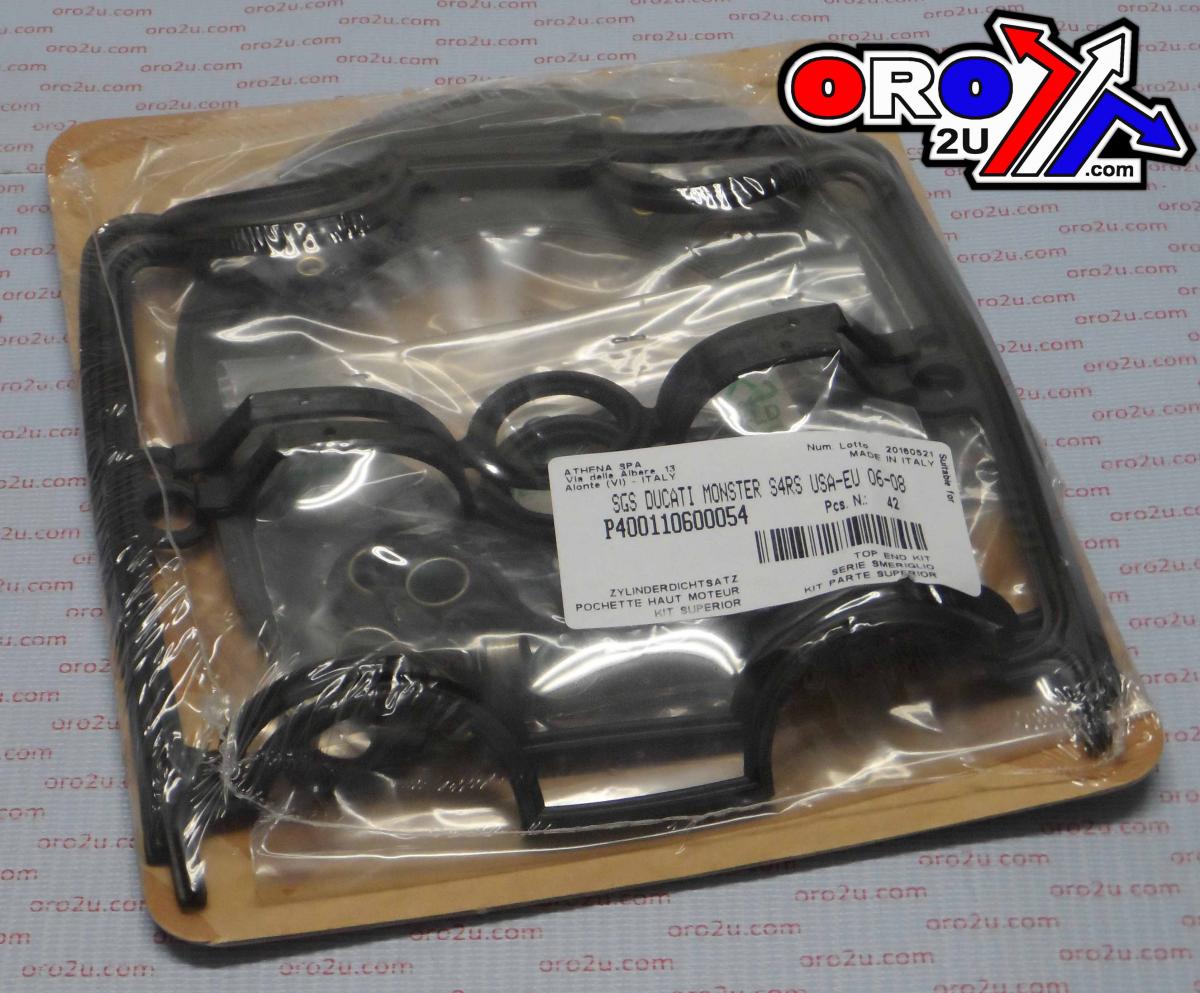 TOP END GASKET SET DUCATI 1000 MONSTER S4R 06-18, ATHENA P400110600054