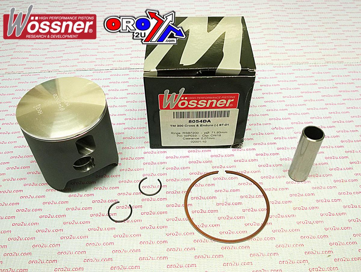 PISTON KIT ALL TM 300 72.00 A, WOSSNER 8054DA MX ENDURO