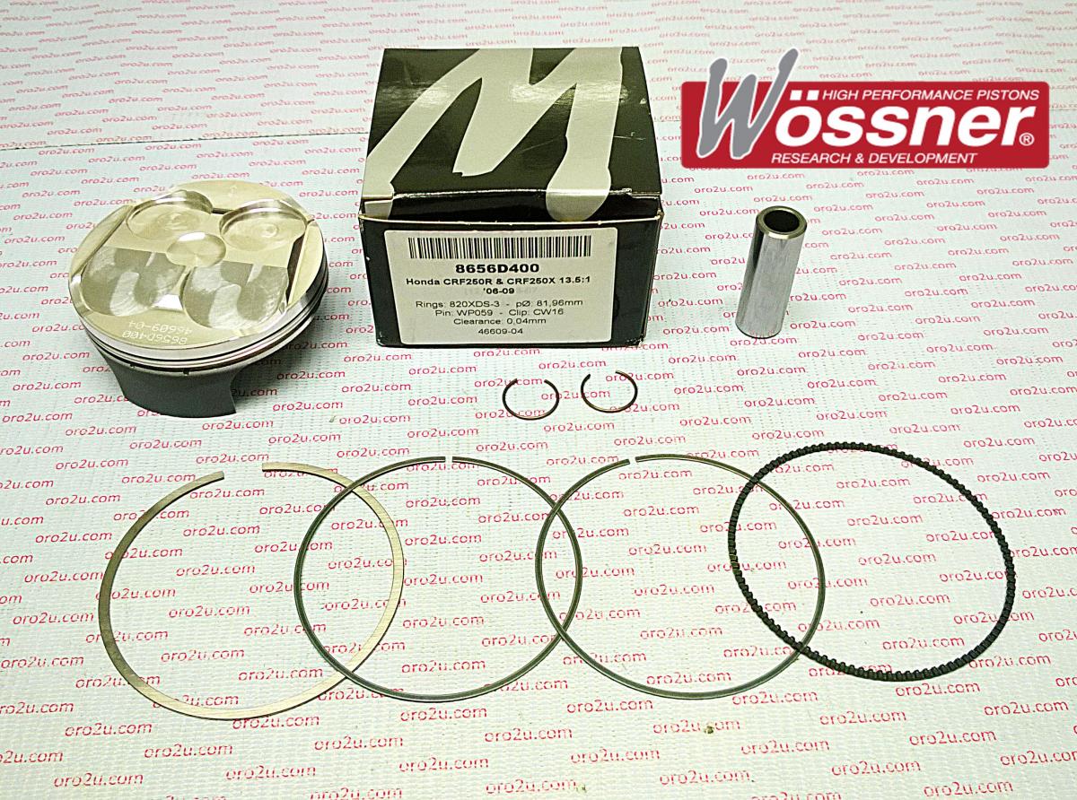 PISTON KIT 96-09 TTR250 73.00, FORGEDWOSSNER 8646DA, 4GY-11631-00-C0