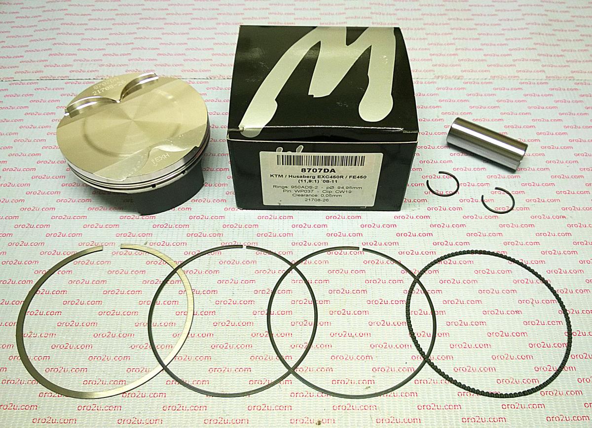 PISTON KIT KTM EXC450 95.00 B, WOSSNER 8707DB HUSABERG
