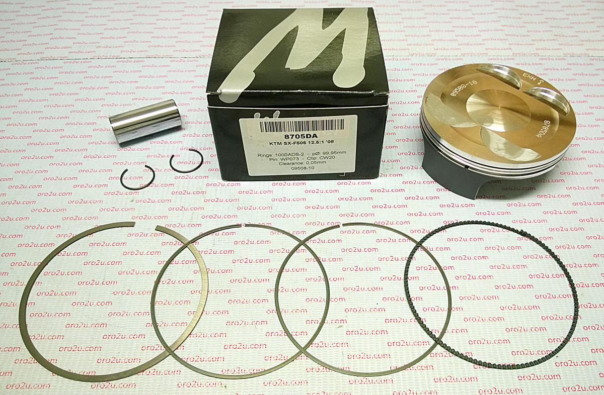 PISTON KIT SX-F505 KTM 100mm, FORGED WOSSNER 8705DC