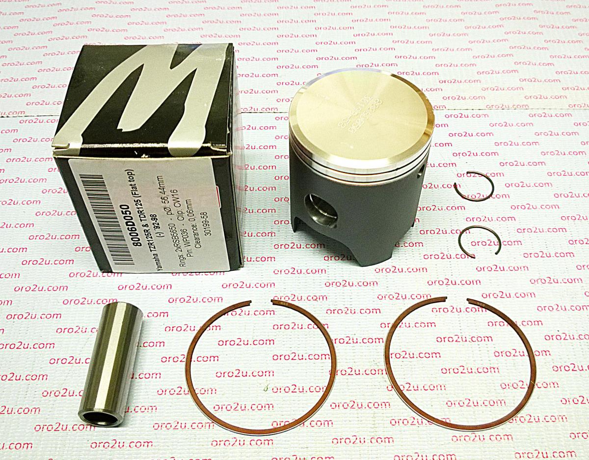 PISTON KIT 93-97 TZR125 57.50, FORGED WOSSNER 8006D150