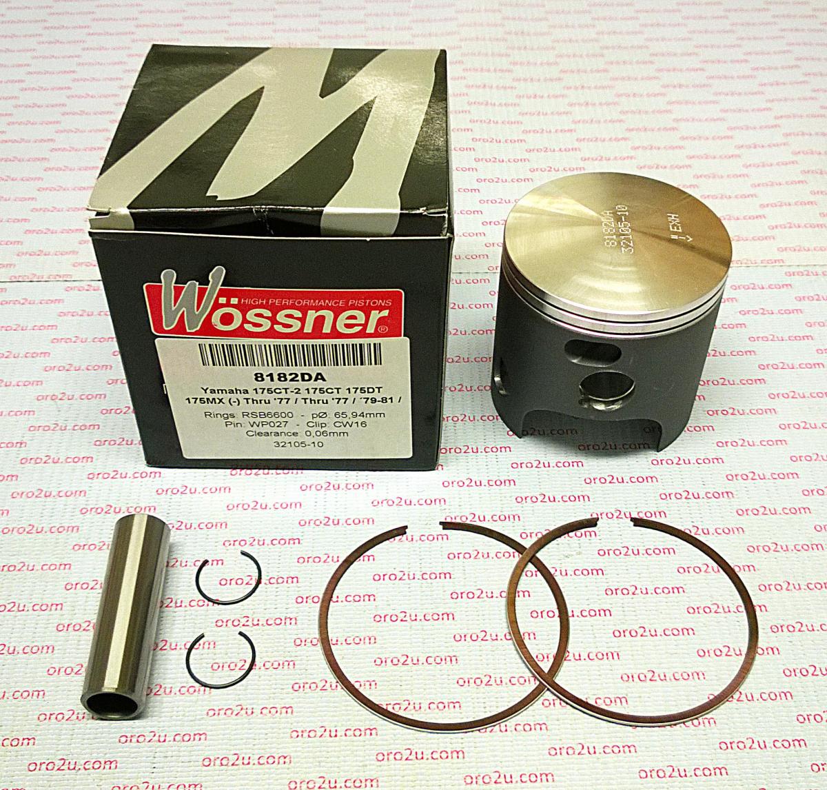 PISTON KIT 79-81 DT175 66.00, FORGED WOSSNER 8182DA