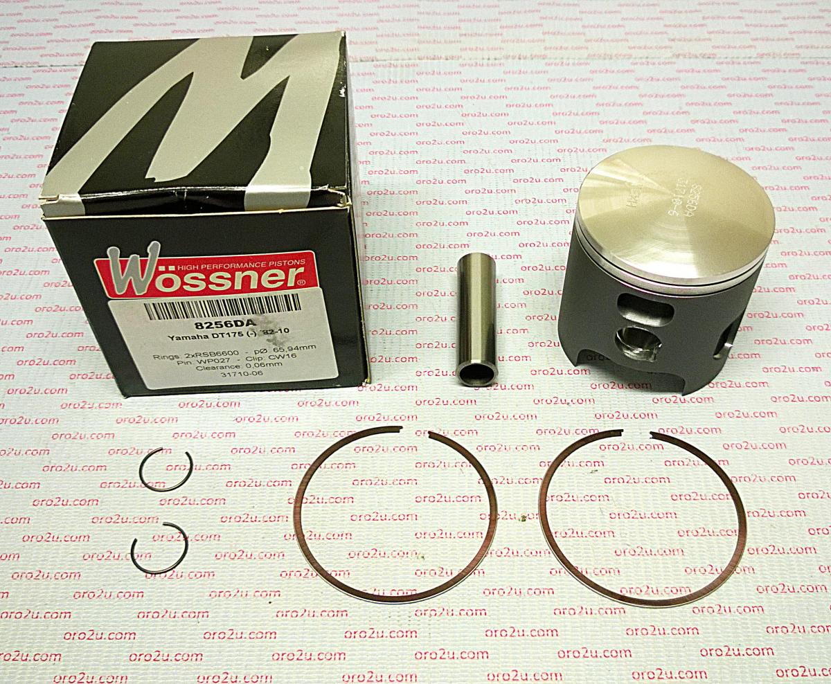 PISTON KIT 82-10 DT175 68.00, FORGED WOSSNER 8256D200