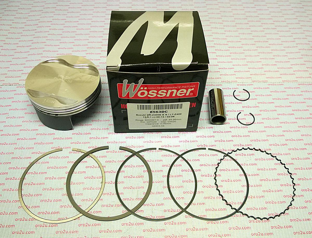 PISTON KIT LTZ400 90.00, FORGED WOSSNER 8563DC