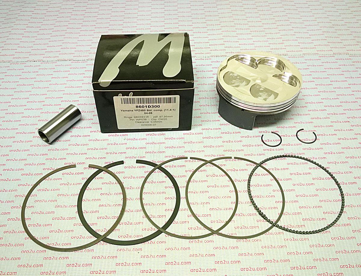 PISTON KIT YFZ450/R/X 95.00 A, WOSSNER 8601DA FORGED KIT 5TG-11631-12-00