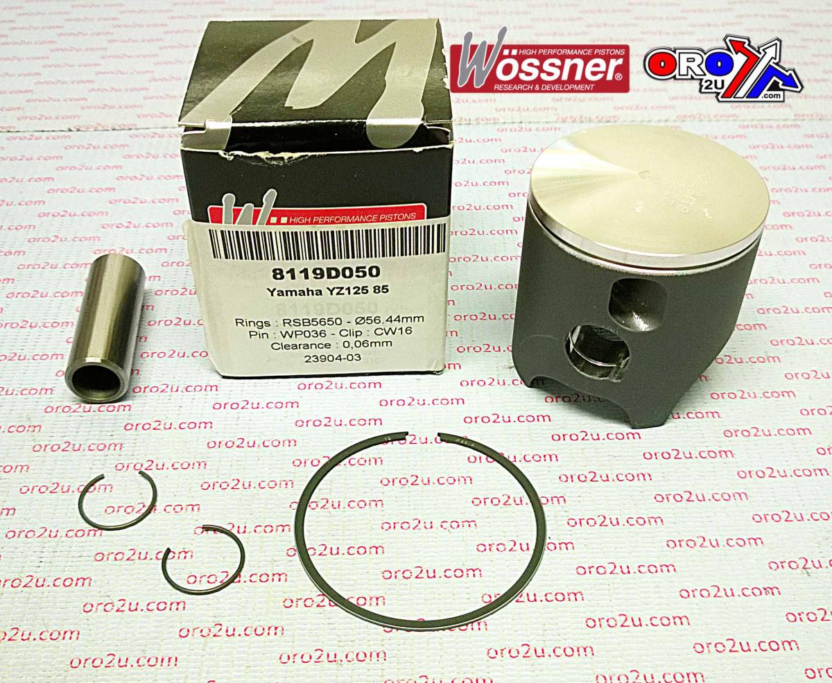 PISTON KIT 1983&85 YZ125 56.75, WOSSNER 8119D075 YAMAHA