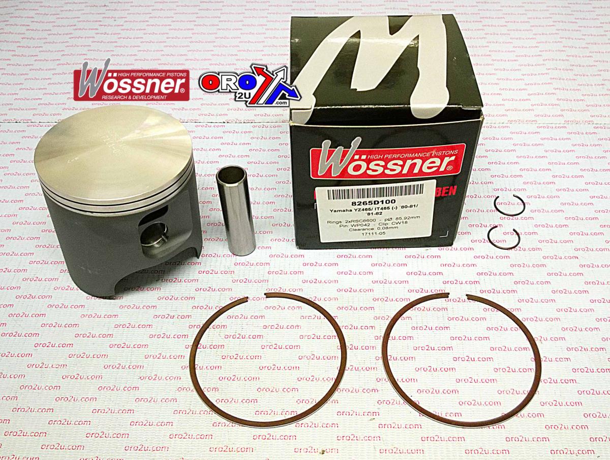 PISTON KIT 80-82 YZ IT465 85.5, WOSSNER 8265D050 YAMAHA