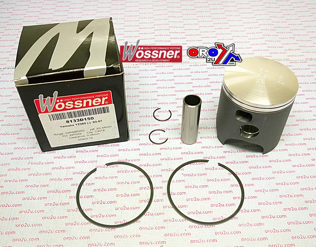 PISTON KIT 83-87 YZ250 68.75, WOSSNER 8133D075 YAMAHA MX