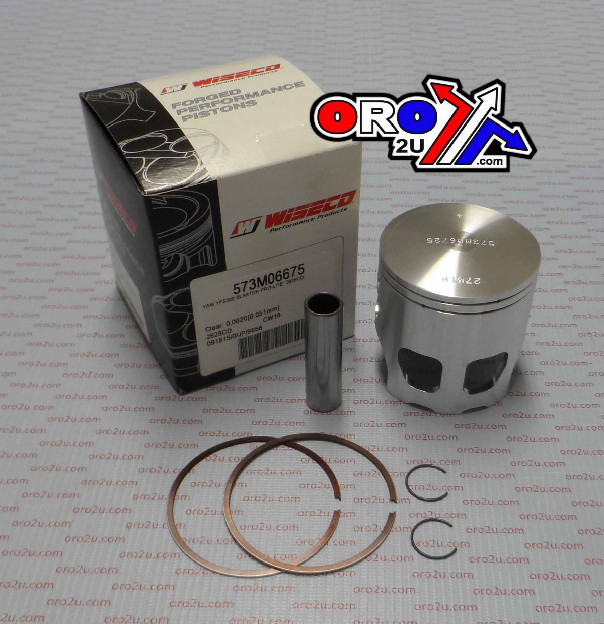 PISTON KIT 87-07 YFS200 66.75, WISECO 573M06675