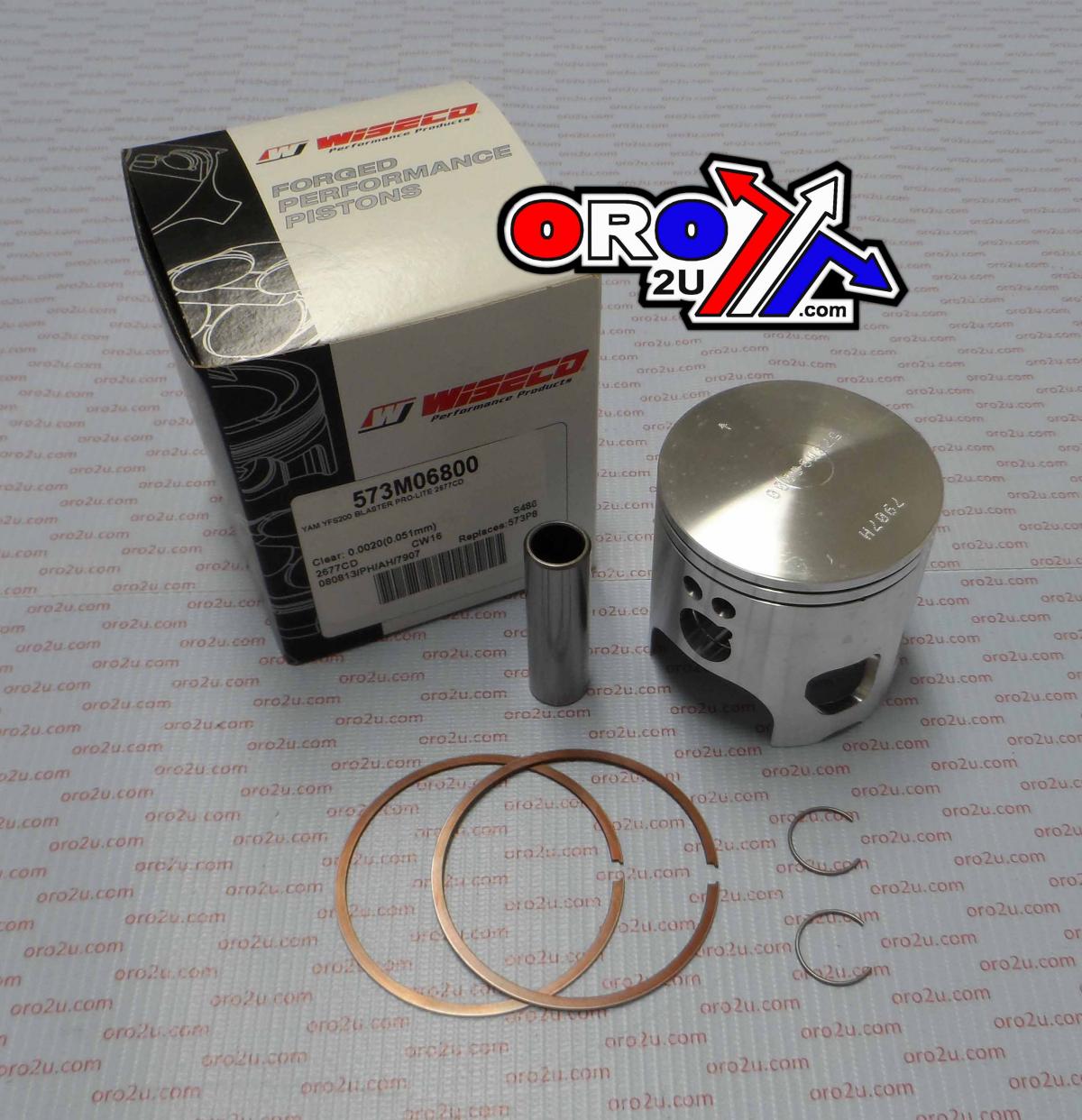 PISTON KIT 87-07 YFS200 68.00, WISECO 573M06800