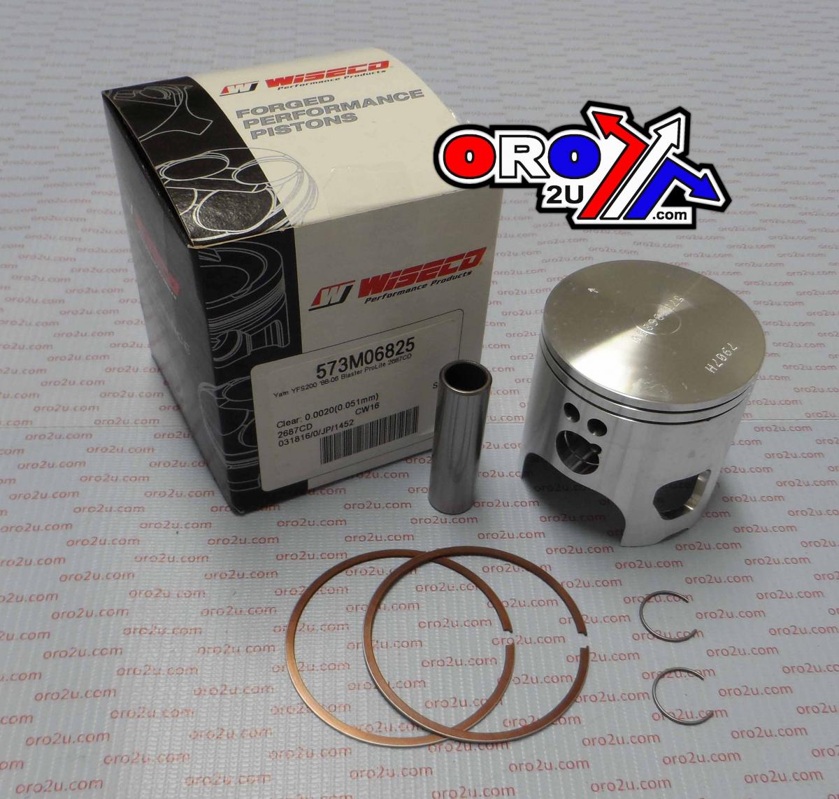 PISTON KIT 87-07 YFS200 68.25, WISECO 573M06825