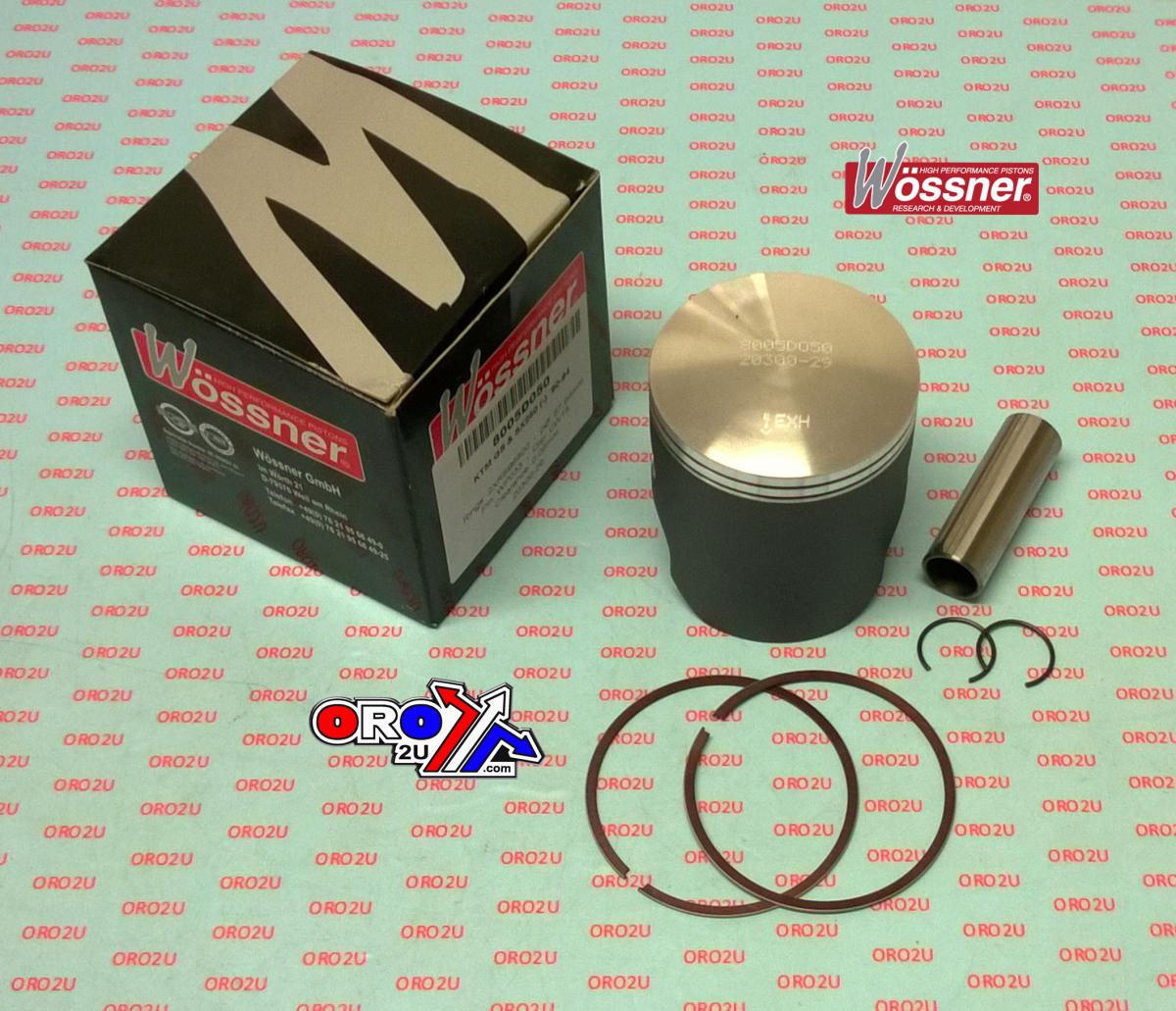 PISTON KIT 90-94 KTM250 67.50, WOSSNER 8005DB FORGED