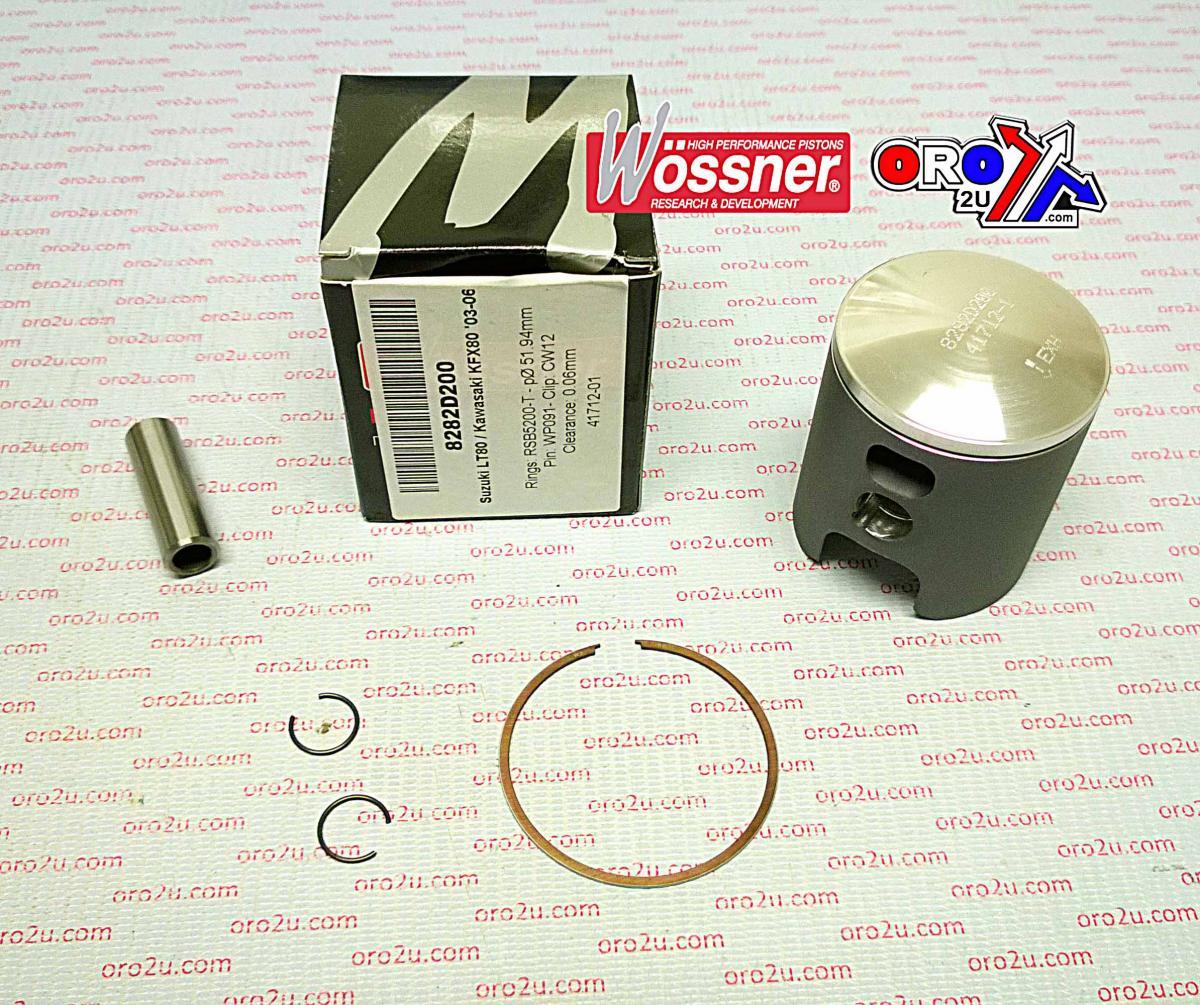 PISTON KIT LT80 KFX80 50.00, 8282DA WOSSNER, 56-W673