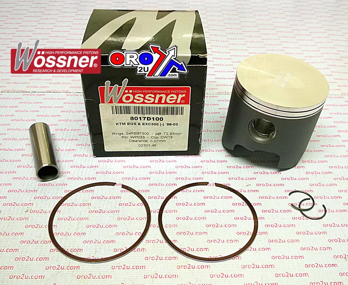 PISTON KIT 96-03 KTM300 72.00, WOSSNER 8017DA FORGED 54630307400