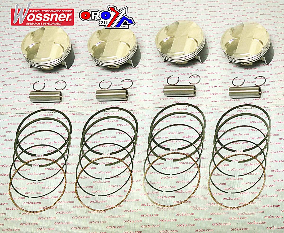 PISTON KIT/4 KAW KZ10R C 13:1, WOSSNER K8746DA-4 ROAD STD, KAWASAKI