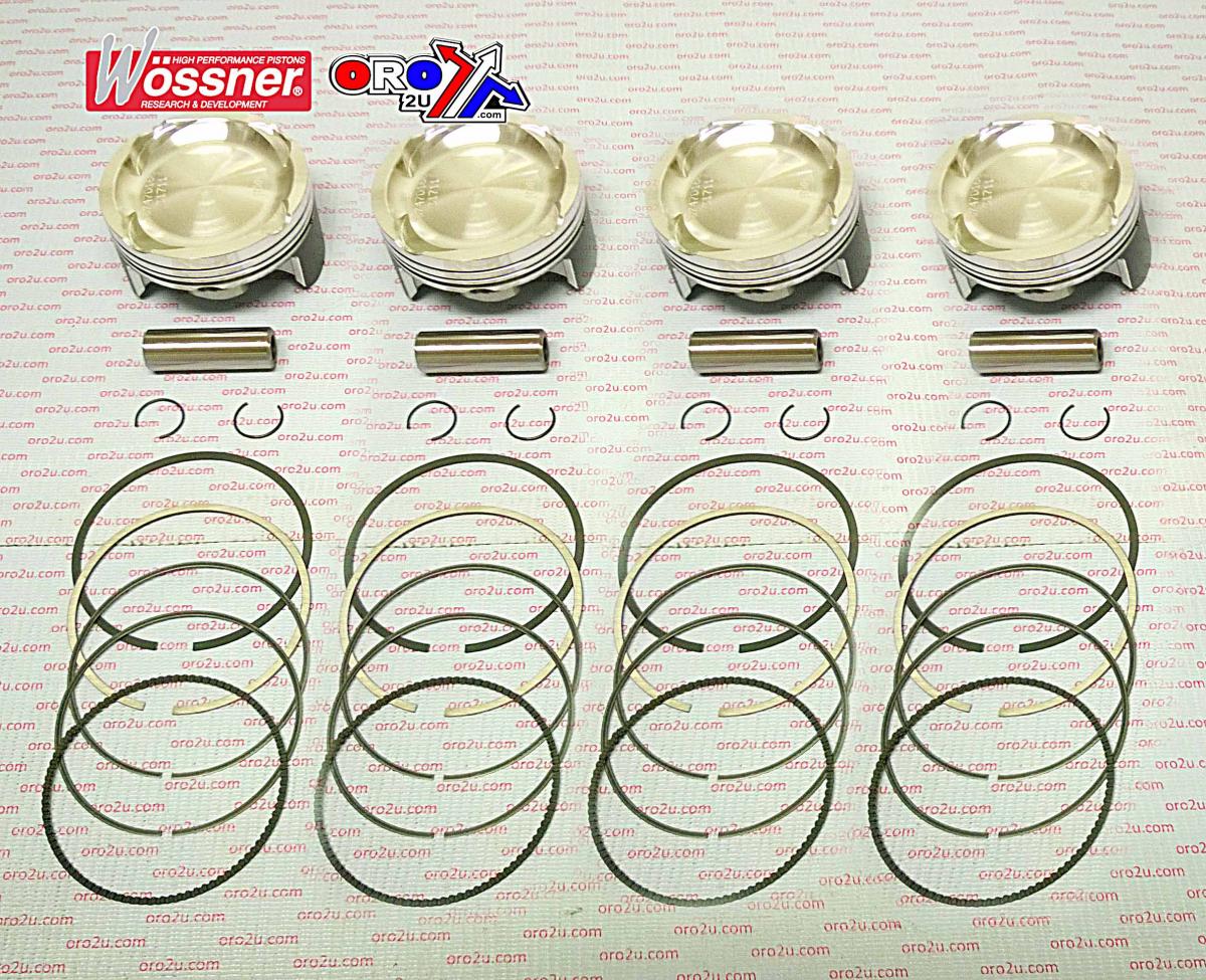 PISTON KIT/4 SUZ GSXR1000 TURB, WOSSNER K8747DA-4 73.40mm