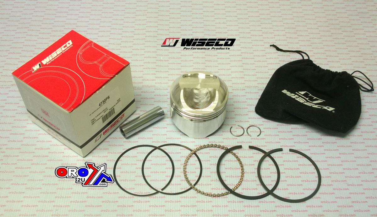 PISTON KIT HARLEY 3.497" EACH, WISECO 4730PS DAVIDSON, Compression ratio: 9.5:1 Domed
