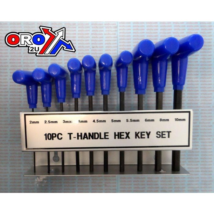T-HANDLE HEX ALLEN KEY SET/10pc.