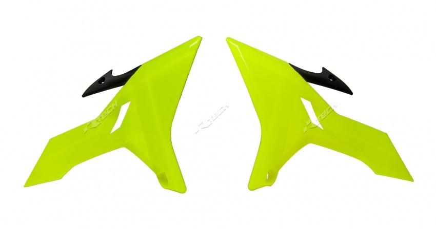 RADIATOR SCOOPS YZ REVOLUTION NEON, YELLOW R-CVYZ0GF0016, RAD SCOOPS