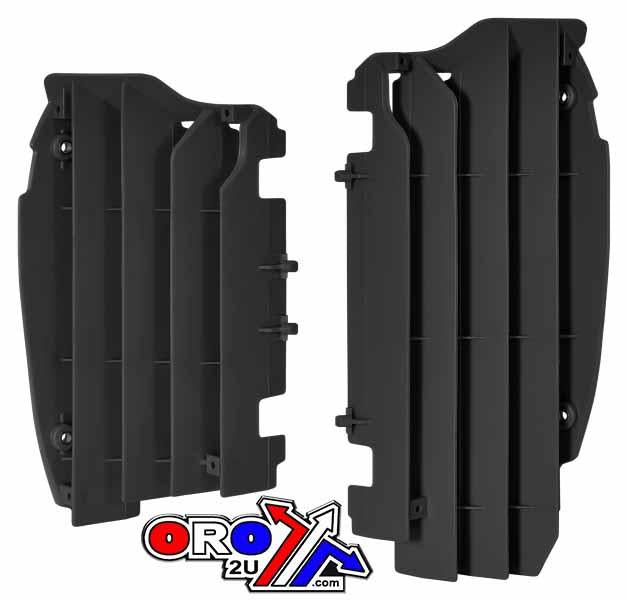 LOUVERS RAD KX450F 16-22 BLK, POLISPORT 8457800001