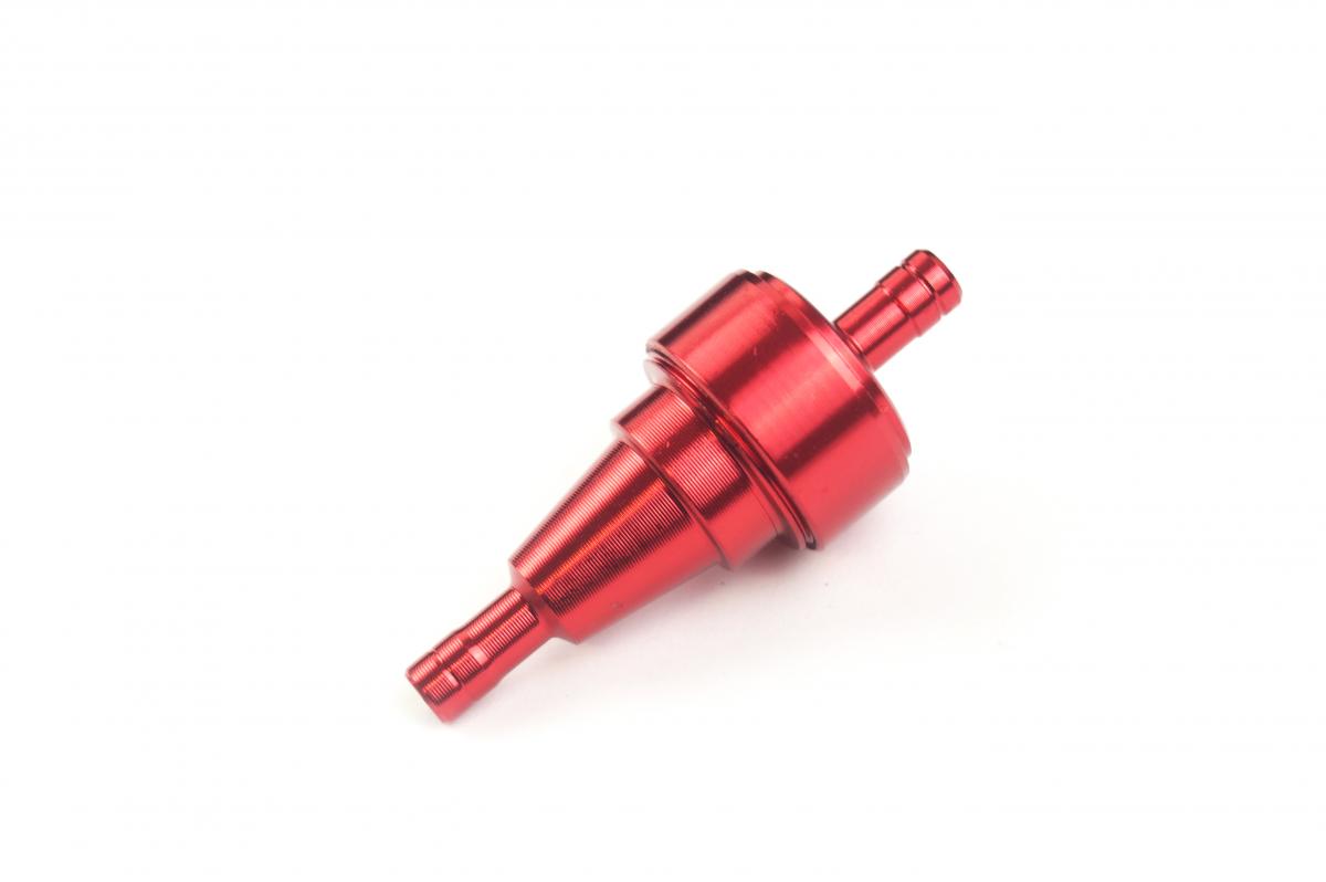 FUEL FILTER ALUM SMALL RED FL002-RED
