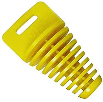 EXHAUST PLUG 34-62mm YELLOW EHB009L-YELLOW