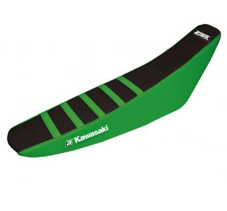 01-13 KX85 ZEBRA GREEN/BLACK, 2018 DESIGN ONLY 5 STRIPES, SEAT COVER BLACKBIRD 1425Z