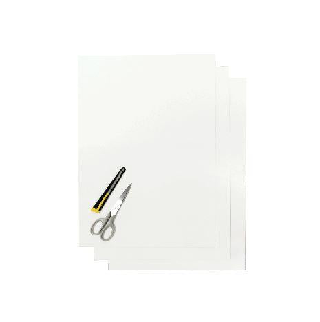 PK/3 THICK BACKING SHEETS, WHITE BLACKBIRD 5051\000001, 47x33cm PER SHEET
