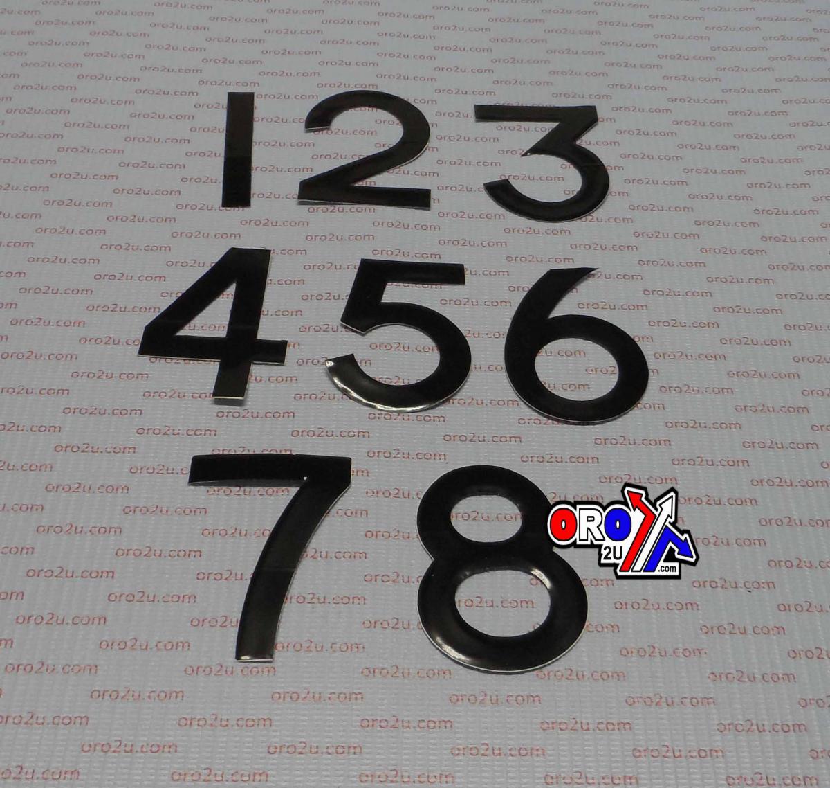 NUMBER PLATE DIGITS BIG 4 EACH