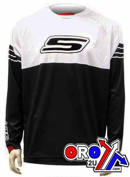 JERSEY S-LINE LAR BLACK/WHITE, JERMX14