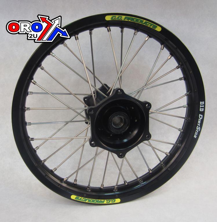 18x2.15 WHEEL KTM BK/BK CC, RIM BK DID, HUB BLACK REAR, 4 BEARING SUPER STRONG HUB