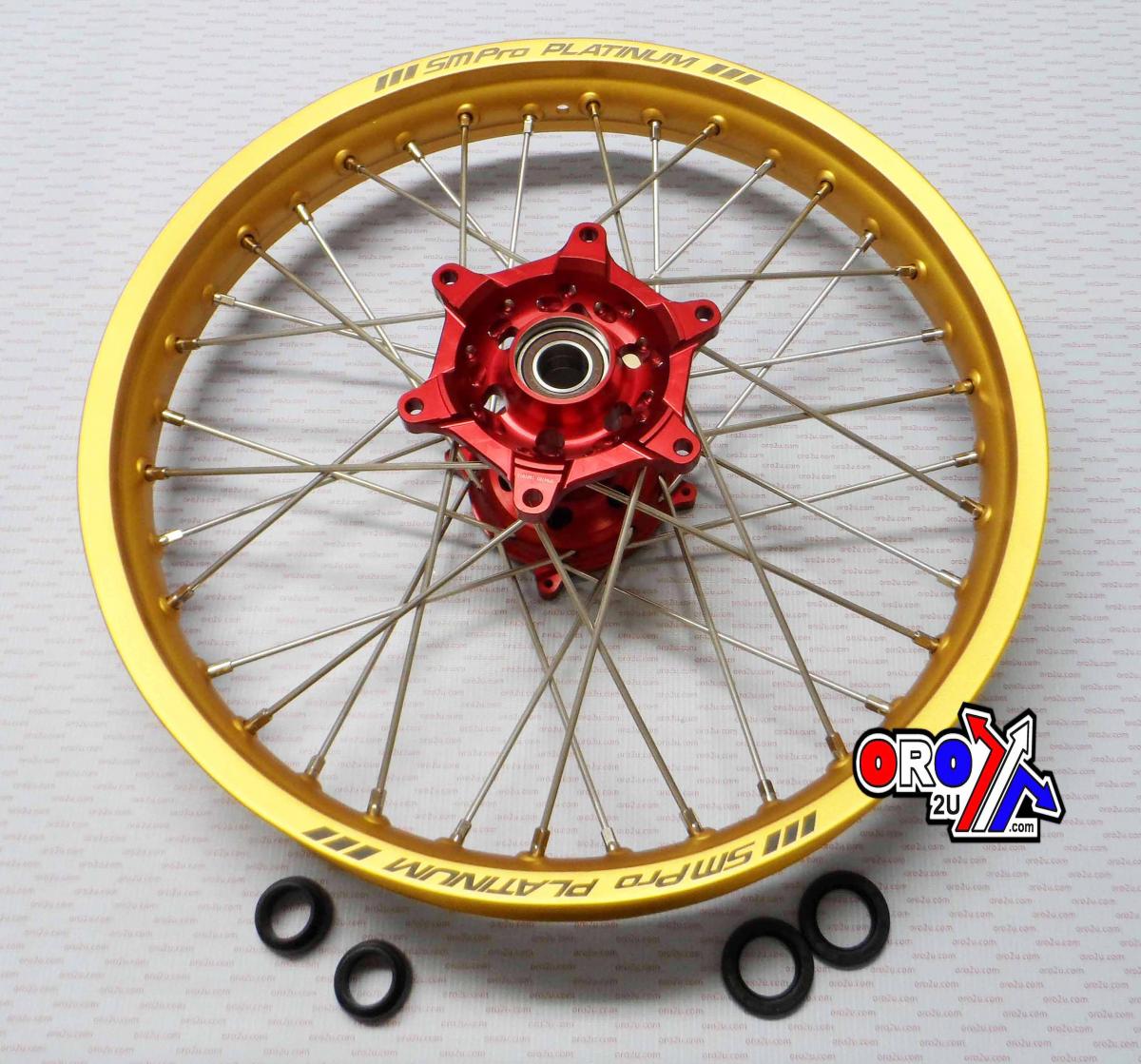 19x2.15 WHEEL HON GLOSS GOLD / RED, GLOSS GOLD RIM / GLOSS RED HUB, SP012.03.81.02.99 MX-9022