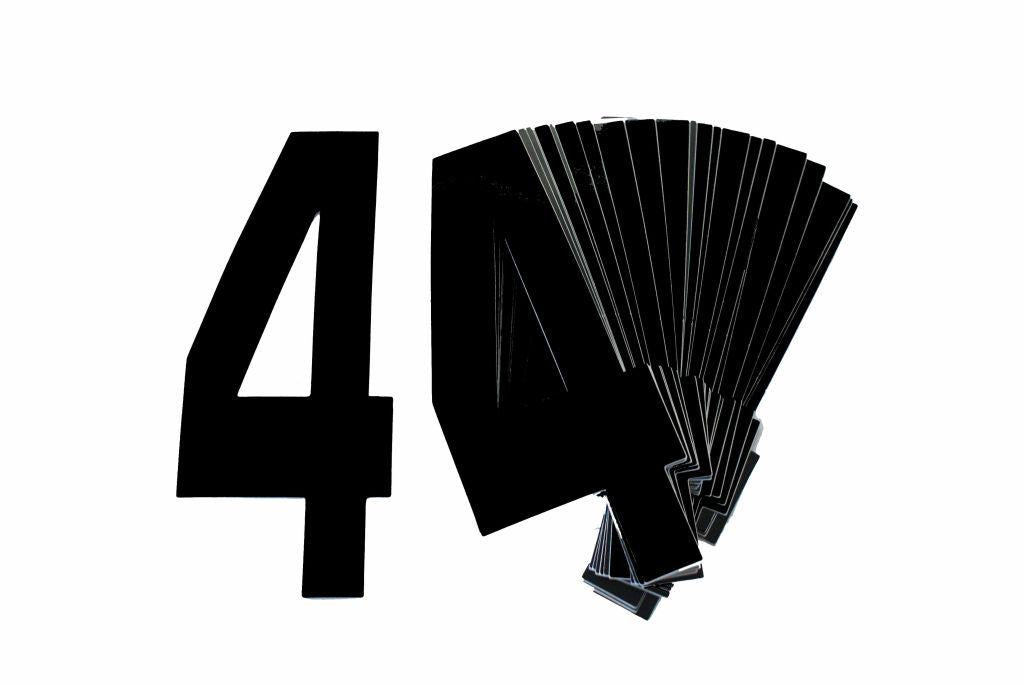 4 BLACK 8"No.20cm. PACK