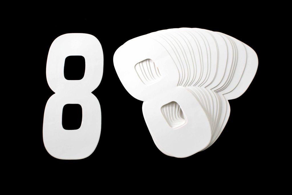 8 WHITE 8"No.20cm. PACK