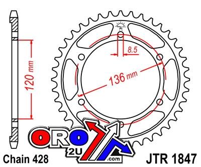 REAR SPROCKET JTR1847.57 JT