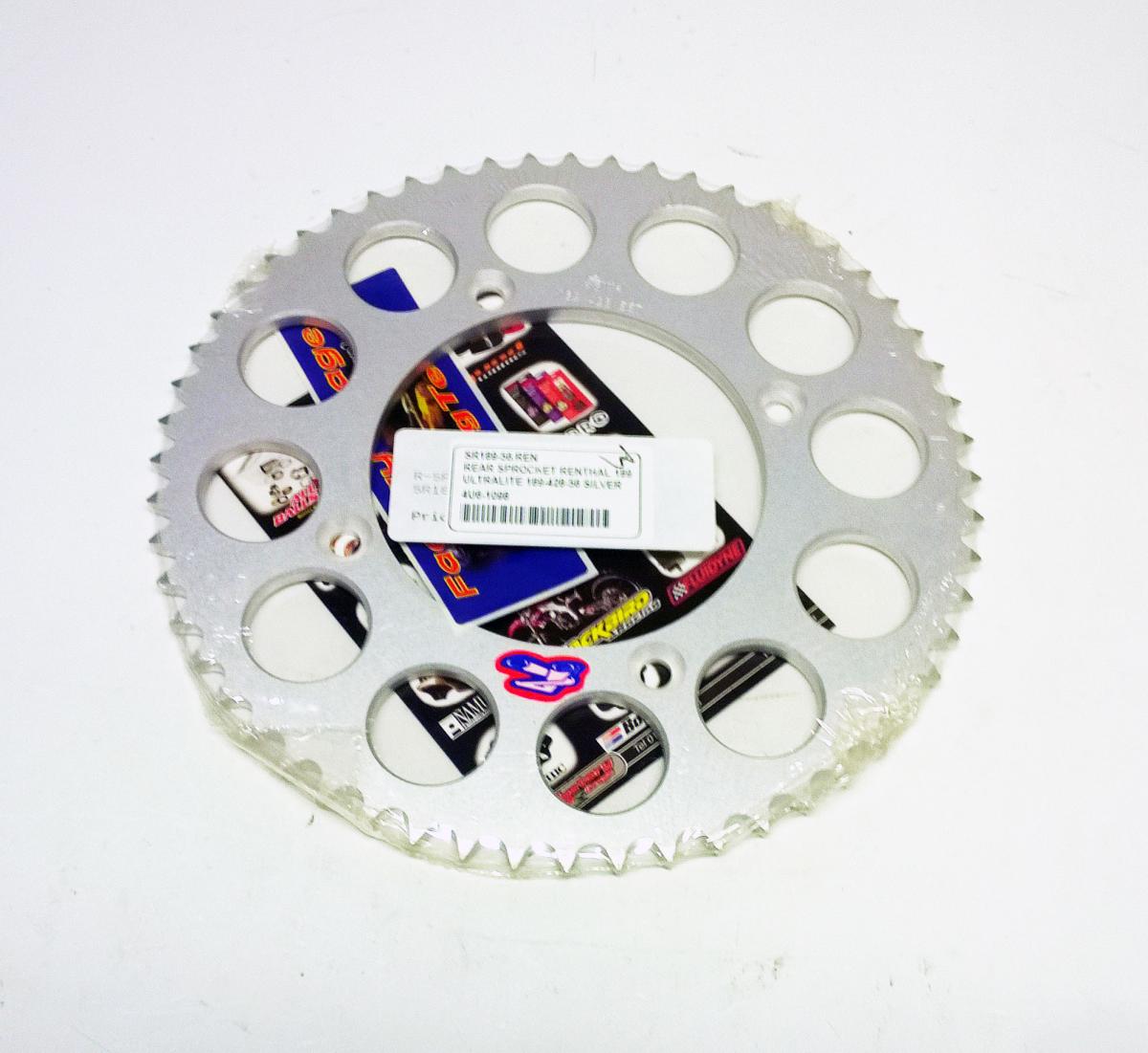 REAR SPROCKET ALLOY RENTHAL, ULTRALITE 189U-428-56GRSI SILVER