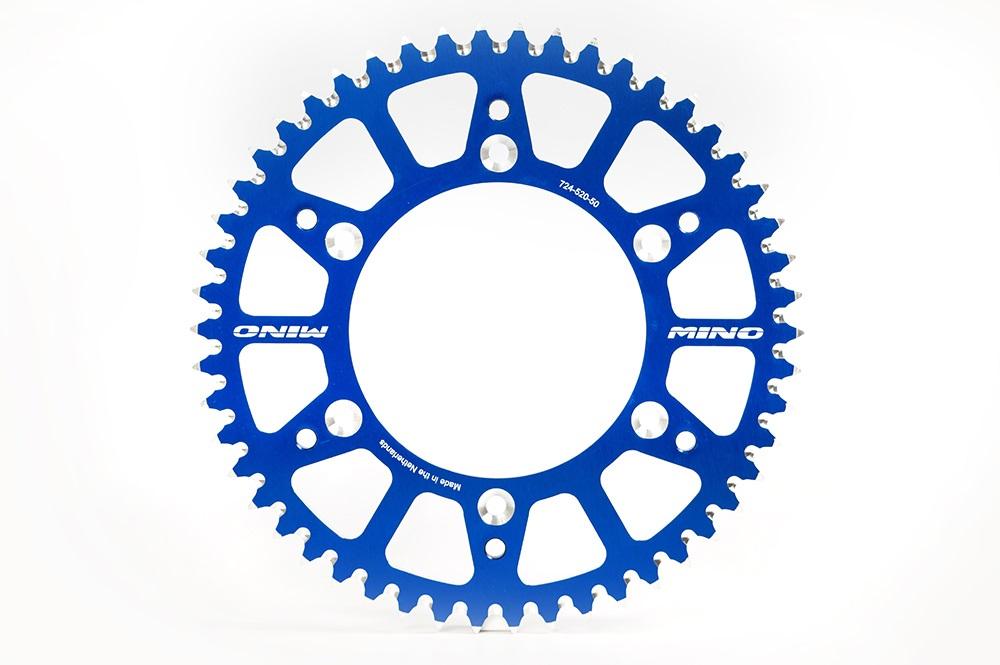MINO REAR SPROCKET ALLOY BLUE 251, 25-850-50 BLUE