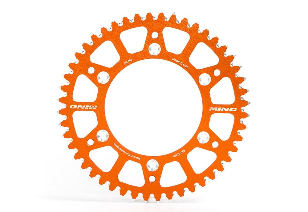 MINO REAR SPROCKET ALLOY ORANGE, 25-724-520-51 897