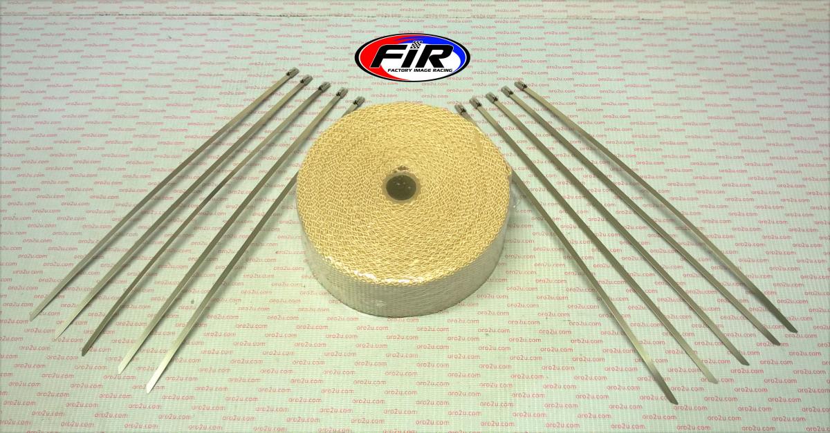 2"x50' EXHAUST WRAP, Manifold Downpipe High temperature Tape