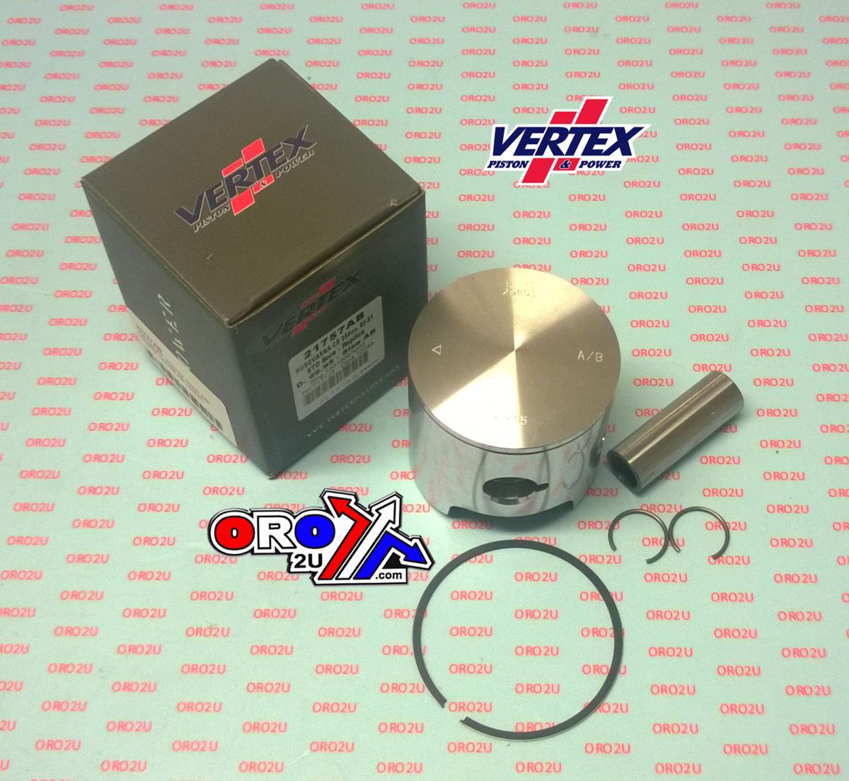 PISTON KIT VERTEX 70 C/D CAGIVA CROSS 250 85-91, VERTEX 21757CD HUSKY CR/WR250 85-91