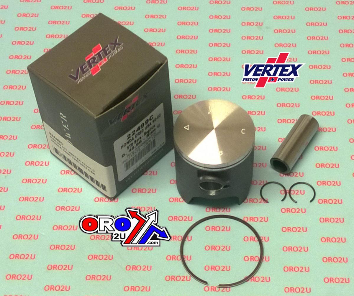 PISTON KIT VERTEX 47.0 A HONDA CR 80 86-02 USA, VERTEX 22499A