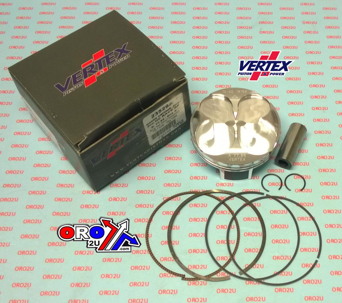 PISTON KIT VERTEX 78.0 B HC HONDA CRF 250R 2009, VERTEX 23529B GP RACER CHOICE HC COMPR 13,7:1