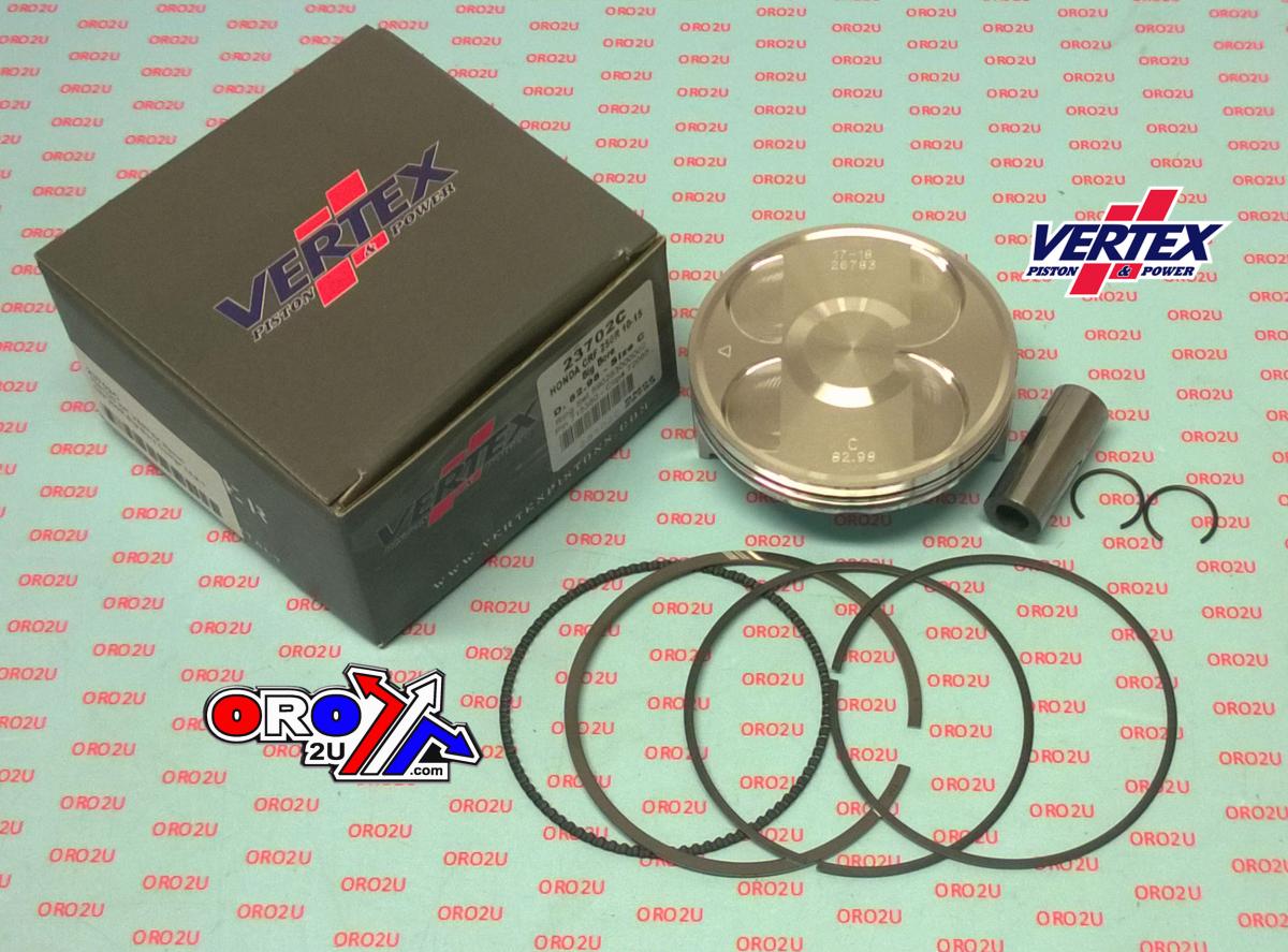 PISTON KIT VERTEX 83.0 A HONDA CRF 250R 10-17, VERTEX 23702A OS+5.20 BIG BORE COMPR 13,2:1