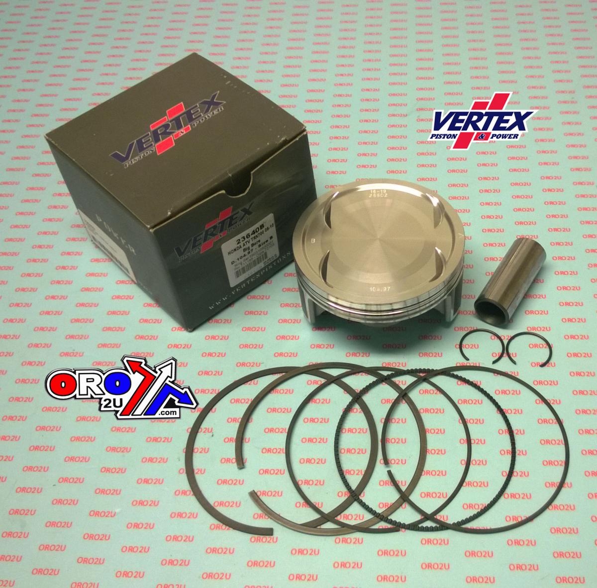 PISTON KIT VERTEX 105.0 A HONDA TRX 700 08-10, VERTEX 23640A OS+3.00 BIG BORE