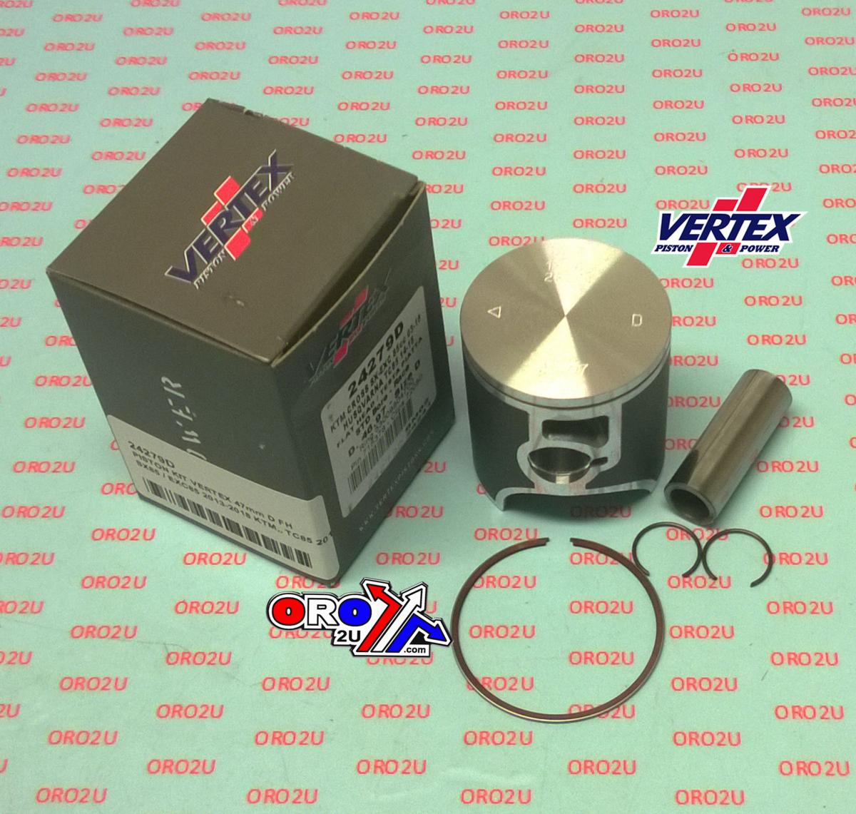 PISTON KIT VERTEX 47.0 B FH RACE KTM SX/EXC 85 03-22, VERTEX 24279B GAS GAS/HUSKY FLATHEAD