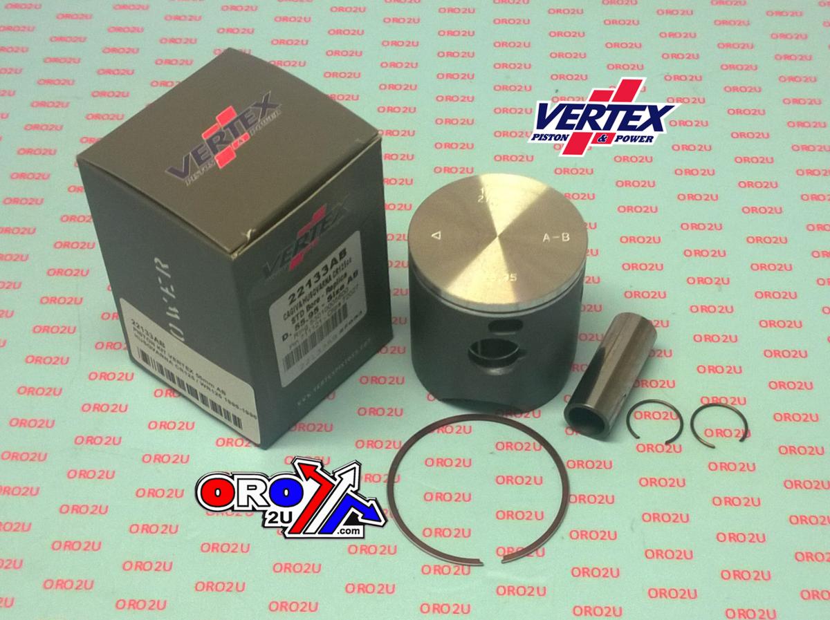 PISTON KIT VERTEX 56.00 A/B HUSKY CR/WR 125 95-96, VERTEX 22133AB