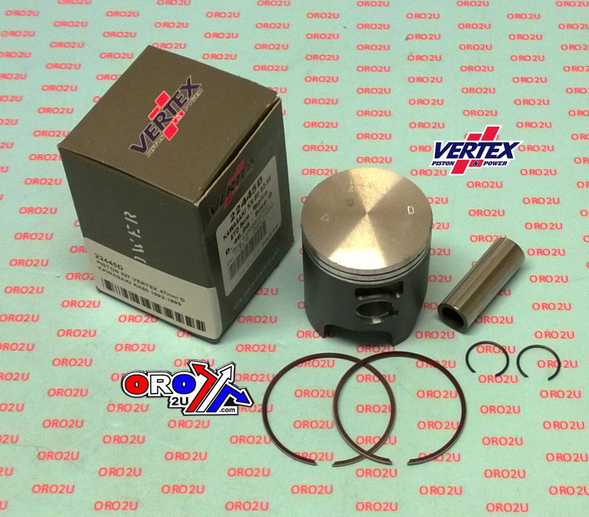 PISTON KIT VERTEX 47.0 A KAWASAKI KX 80 92-99, VERTEX 22445A