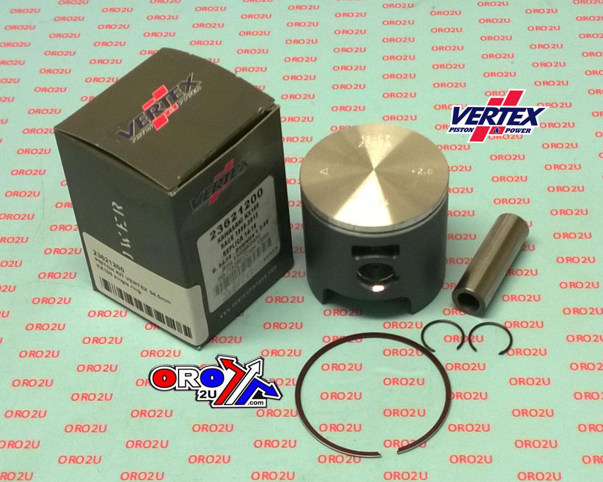 PISTON KIT VERTEX 52.5 C KAWASAKI KX 100 98-22, VERTEX 23621C RACE SINGLE RING