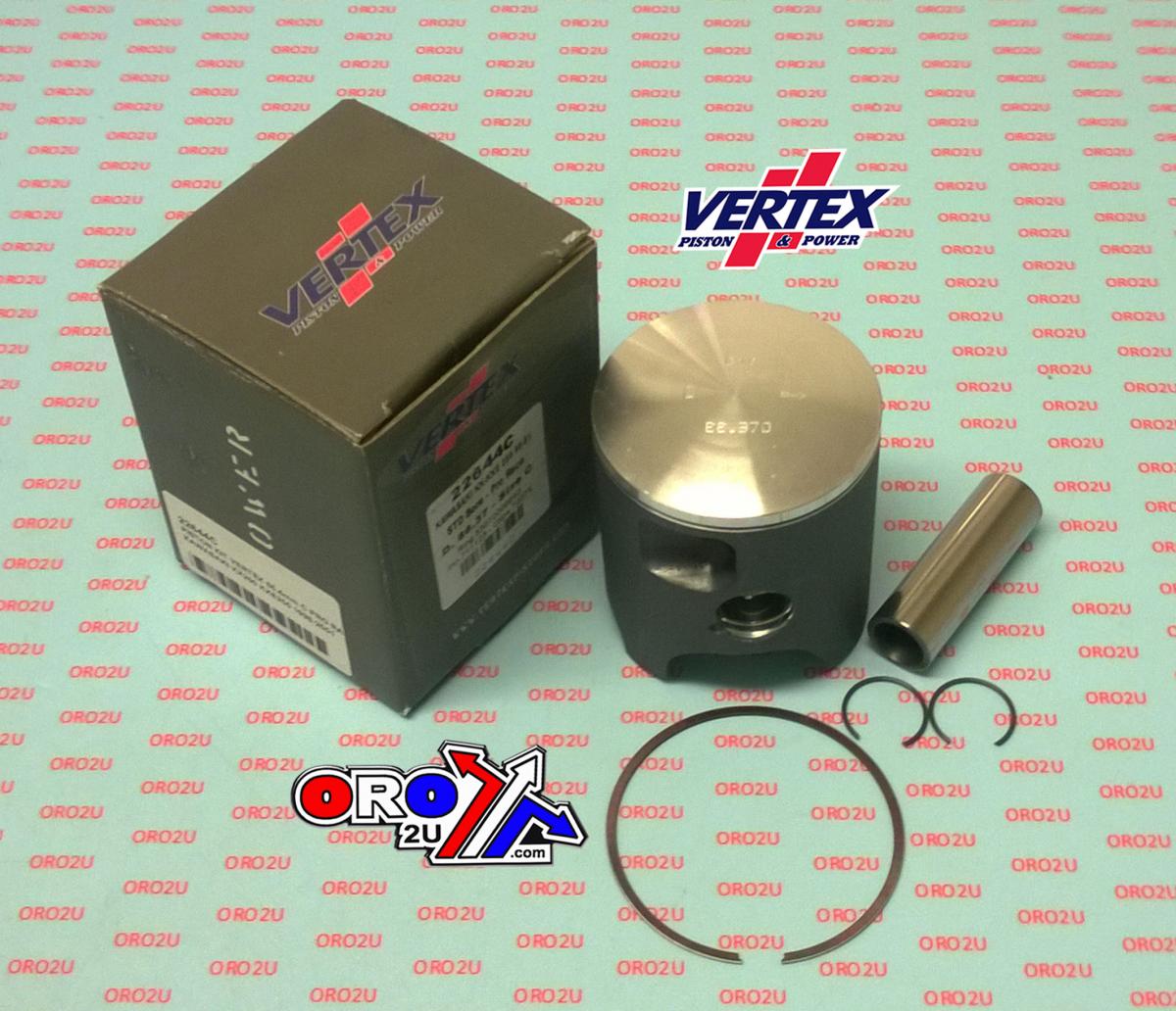 PISTON KIT VERTEX 66.4 A KAWASAKI KX/KXE 250 98-01 PRO RACE, VERTEX 22644A SINGLE RING
